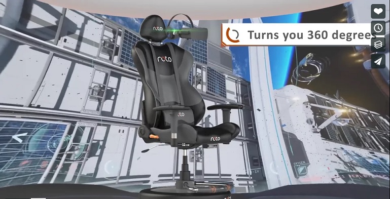 Investee Roto VR launches the World’s first motorised virtual reality chair